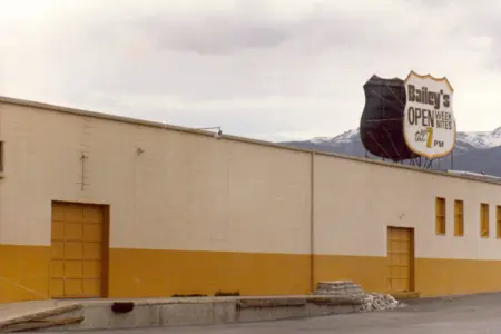 The first Bailey's Moving & Storage moving company warehouse in 1953.
