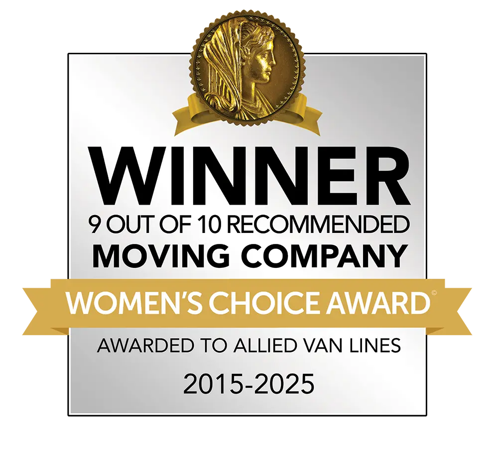 Image of Women's Choice Award awarded to Allied Van Lines and its agents from 2015-2025