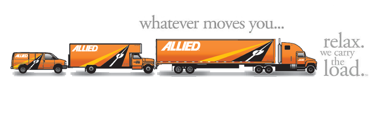 Allied Van Lines network coverage map showing nationwide service